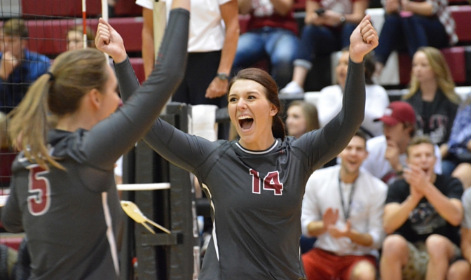 Senior setter Catie Fry is top-four in career assists for CWU and ranks second in the GNAC in 2015.